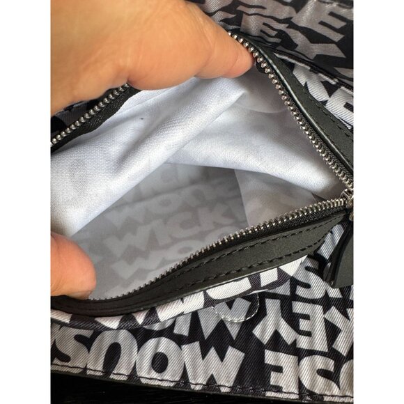 Disney Store Mickey Mouse Greyscale Tote Bag Shoulder Bag Summer Faux Suede - Picture 8 of 11